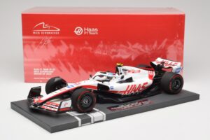 Haas VF-22 #47 M. Schumacher British GP 2022 Minichamps 1:18 117221047 Derva - nuotrauka 7 iš 7