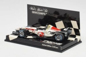 Honda RA106 #12 J. Button Hungarian GP Winner F1 2006 Minichamps 1:43 400060112 Metalas - nuotrauka 3 iš 5