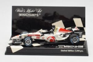 Honda RA106 #12 J. Button Hungarian GP Winner F1 2006 Minichamps 1:43 400060112 Metalas