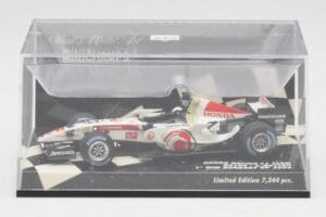 Honda RA106 #12 J. Button Hungarian GP Winner F1 2006 Minichamps 1:43 400060112 Metalas - nuotrauka 5 iš 5