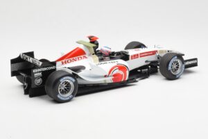 Honda RA106 Honda Racing Team R. Barrichello F1 Showcar 2006 Minichamps 1:18 08MF1-06B-CRB18 Metalas - nuotrauka 2 iš 6