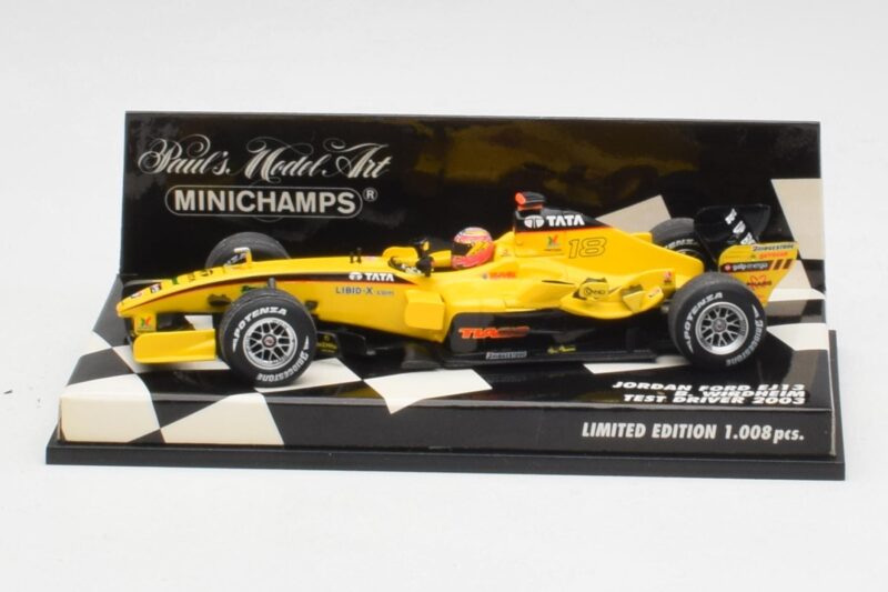 Jordan EJ13 B. Wirdheim F1 Test 2003 Minichamps 1:43 400030136 Metalas