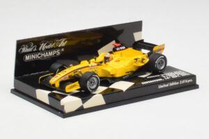 Jordan EJ15 S. Yamamoto F1 Silverstone Test 2005 Minichamps 1:43 400050239 Metalas - nuotrauka 3 iš 6