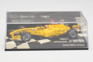 Jordan EJ15 S. Yamamoto F1 Silverstone Test 2005 Minichamps 1:43 400050239 Metalas - nuotrauka 5 iš 6