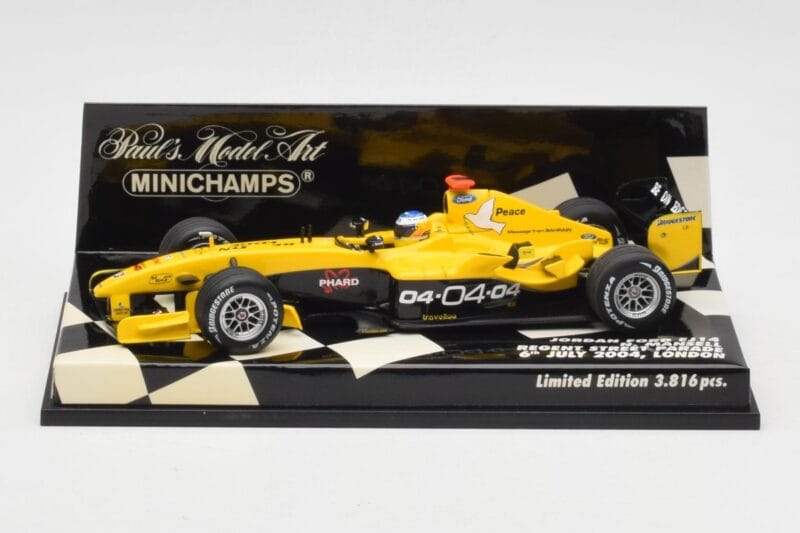 Jordan Ford EJ14 N. Mansell Regent Street Parade 2004 Minichamps 1:43 400040095 Metalas