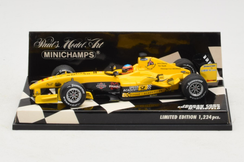 Jordan EJ14 Ford #18 N. Heidfeld Jordan Ford F1 Team Showcar 2004 Minichamps 1:43 400040088 Metalas