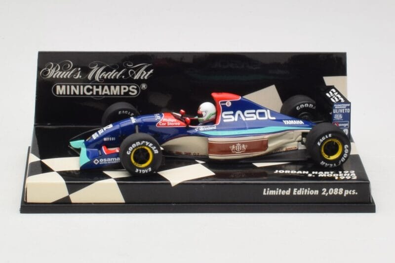 Jordan Hart 192 #32 S. Modena Race Car 1992 Minichamps 1:43 400920032 Metalas