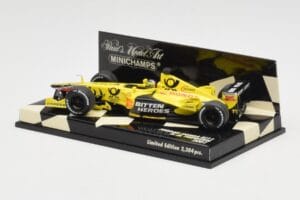 Jordan Honda EJ11 #7 H-H. Frentzen F1 2001 Minichamps 1:43 400010011 Metalas - nuotrauka 3 iš 5