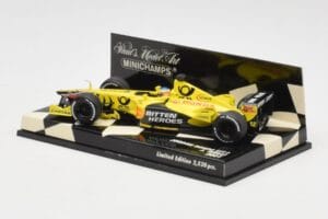 Jordan Honda EJ11 #11 J. Trulli F1 2001 Minichamps 1:43 400010012 Metalas - nuotrauka 3 iš 5