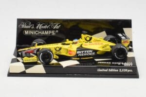 Jordan Honda EJ11 #11 J. Trulli F1 2001 Minichamps 1:43 400010012 Metalas