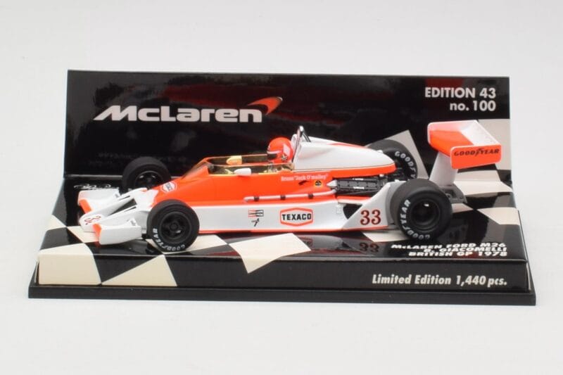 McLaren Ford M26 B. Giacomelli British GP 1978 Minichamps 1:43 530784333 Metalas