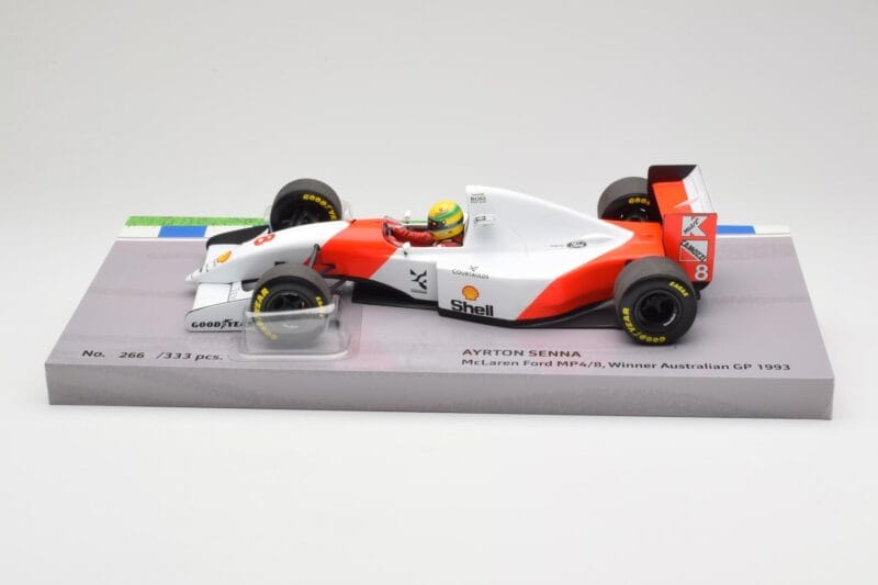 McLaren Ford MP4/8 #8 A. Senna Winner Australian GP 1993 Minichamps 1:18 543933838 Metalas