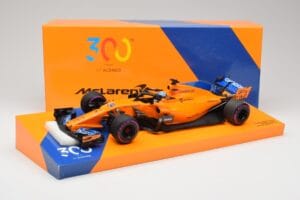 McLaren MCL33 #14 F. Alonso Canadian Grand Prix 300th Start 2018 Minichamps 1:18 533184014 Metalas - nuotrauka 6 iš 6