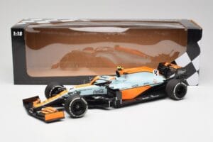 McLaren MCL35M #4 L. Norris Monaco GP 2021 Minichamps 1:18 530212404 Metalas - nuotrauka 6 iš 7