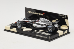 McLaren MP4-20 Mercedes #10 J.P. Montoya British GP Winner F1 2005 Minichamps 1:43 530054320 Metalas - nuotrauka 3 iš 5