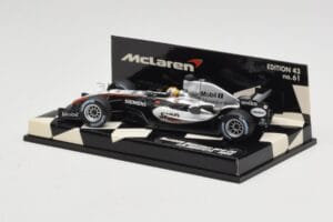 McLaren Mercedes MP4-20 #10 J-P. Montoya Race Car 2005 Minichamps 1:43 530054310 Metalas - nuotrauka 3 iš 5