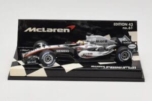 McLaren Mercedes MP4-20 #10 J-P. Montoya Race Car 2005 Minichamps 1:43 530054310 Metalas