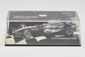 McLaren Mercedes MP4-20 #10 J-P. Montoya Race Car 2005 Minichamps 1:43 530054310 Metalas - nuotrauka 5 iš 5