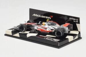 McLaren Mercedes MP4-22 #2 L. Hamilton Race Car 2007 Minichamps 1:43 530074302 Metalas - nuotrauka 3 iš 5