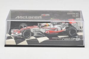 McLaren Mercedes MP4-22 #2 L. Hamilton Race Car 2007 Minichamps 1:43 530074302 Metalas - nuotrauka 5 iš 5