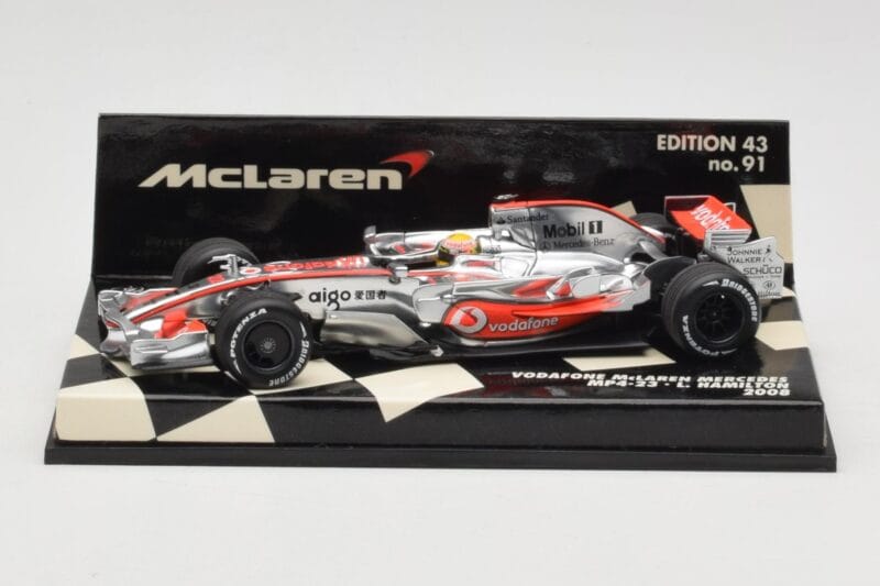 McLaren Mercedes MP4-23 #22 L. Hamilton Race Car 2008 Minichamps 1:43 530084322 Metalas