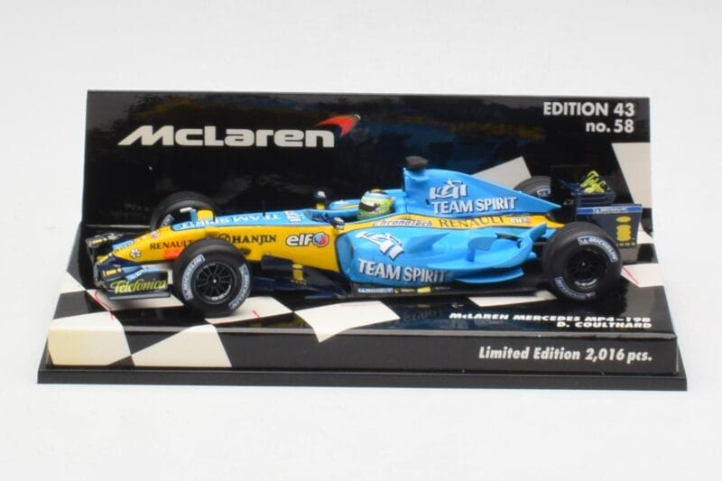 McLaren MP4-19B #5 D. Coulthard F1 2004 Minichamps 1:43 530044315 Metalas