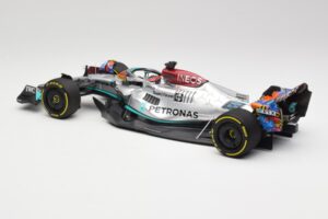 Mercedes AMG W13 E Performance Petronas #63 G. Russell Miami GP 2022 Minichamps 1:18 110220563 Metalas - nuotrauka 5 iš 7