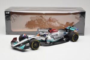 Mercedes AMG W13 E Performance Petronas #63 G. Russell Miami GP 2022 Minichamps 1:18 110220563 Metalas - nuotrauka 7 iš 7