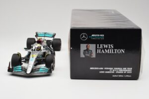 Mercedes AMG W13 E Performance Petronas #44 L. Hamilton Spanish GP 2022 Minichamps 1:18 110220044 Metalas - nuotrauka 6 iš 7