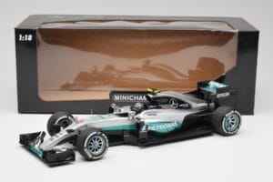 Mercedes AMG W07 #6 N. Rosberg Australia GP Winner 2016 Minichamps 1:18 110160006 Metalas - nuotrauka 6 iš 7
