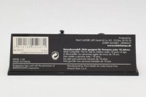 Minardi Cosworth PS03 #19 G. Bruni F1 2003 Minichamps 1:43 400030139 Metalas - nuotrauka 4 iš 5