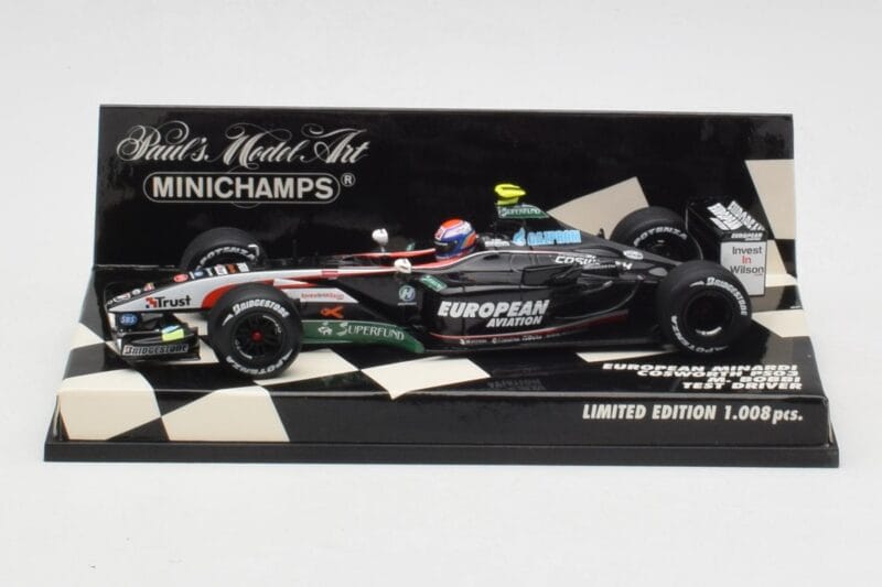 Minardi Cosworth PS03 M. Bobbi Test Car 2003 Minichamps 1:43 400030039 Metalas