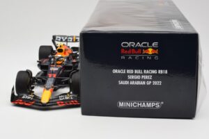 Oracle Red Bull Racing RB18 #11 S. Perez Saudi Arabian GP 2022 Minichamps 1:18 110220011 Metalas - nuotrauka 6 iš 7