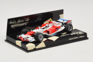 Toyota J. Trulli Panasonic Toyota Racing Showcar F1 2007 Minichamps 1:43 400070082 Metalas - nuotrauka 2 iš 5