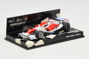 Toyota TF108 #9 J. Trulli Panasonic Toyota Racing Showcar F1 2008 Minichamps 1:43 400080081 Metalas - nuotrauka 2 iš 5