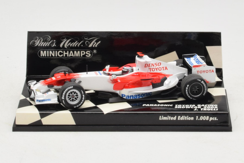 Toyota TF108 #9 J. Trulli Panasonic Toyota Racing Showcar F1 2008 Minichamps 1:43 400080081 Metalas