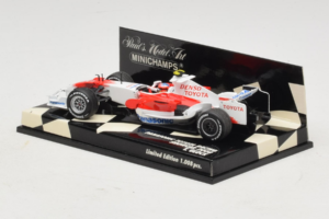 Toyota T. Glock Panasonic Toyota Racing Showcar F1 2008 Minichamps 1:43 400080082 Metalas - nuotrauka 3 iš 5