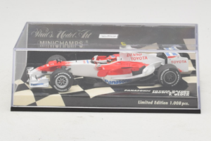 Toyota T. Glock Panasonic Toyota Racing Showcar F1 2008 Minichamps 1:43 400080082 Metalas - nuotrauka 5 iš 5