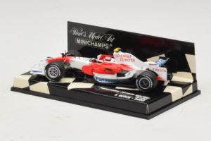 Toyota TF108 #11 T. Glock Panasonic Toyota Racing F1 2008 Minichamps 1:43 400080012 Metalas - nuotrauka 3 iš 5