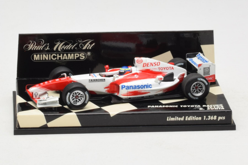 Toyota TF104 Panasonic #16 R. Zonta Panasonic Toyota Racing 2004 Minichamps 1:43 400040116 Metalas