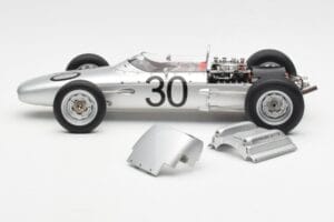 Porsche 804 #30 D. Gurney French Grand Prix 1962 AUTOart 1:18 86271 Metalas - nuotrauka 3 iš 6