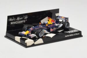 Red Bull Racing D. Coulthard Showcar 2005 Minichamps 1:43 400050084 Metalas - nuotrauka 2 iš 5