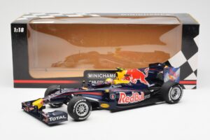 Red Bull RB6 #7 M. Webber Red Bull Racing Showcar 2010 Minichamps 1:18 150100076-R1 Metalas - nuotrauka 6 iš 6