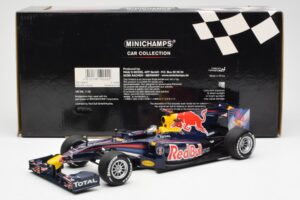 Red Bull Racing Renault RB5 #5 S. Vettel Showcar 2010 Minichamps 1:18 153100175 Metalas - nuotrauka 6 iš 6
