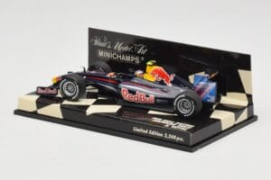 Red Bull Racing Renault RB5 #15 S. Vettel Showcar 2009 Minichamps 1:43 400090085 Metalas - nuotrauka 3 iš 5