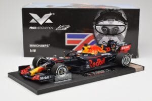 Red Bull RB16 #33 M. Verstappen Red Bull Racing 70th Anniversary GP Winner 2020 Minichamps 1:18 113200533-M1 Derva - nuotrauka 7 iš 7