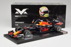 Red Bull RB16B #33 M. Verstappen Styrian & Austrian GP Winner 2021 Minichamps 1:18 113210933 Metalas - nuotrauka 6 iš 6