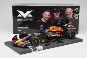 Red Bull RB18 Oracle #1 M. Verstappen US GP 2022 Winner Minichamps 1:18 113221901 Derva - nuotrauka 7 iš 7