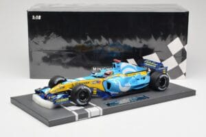 Renault F1 Team R25 #5 F. Alonso Winner French GP 2005 Minichamps 1:18 117051005 Metalas - nuotrauka 7 iš 7
