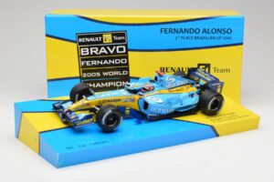 Renault R25 #5 F. Alonso Brazil GP F1 World Champion 2005 Minichamps 1:18 147051705 Metalas - nuotrauka 6 iš 6